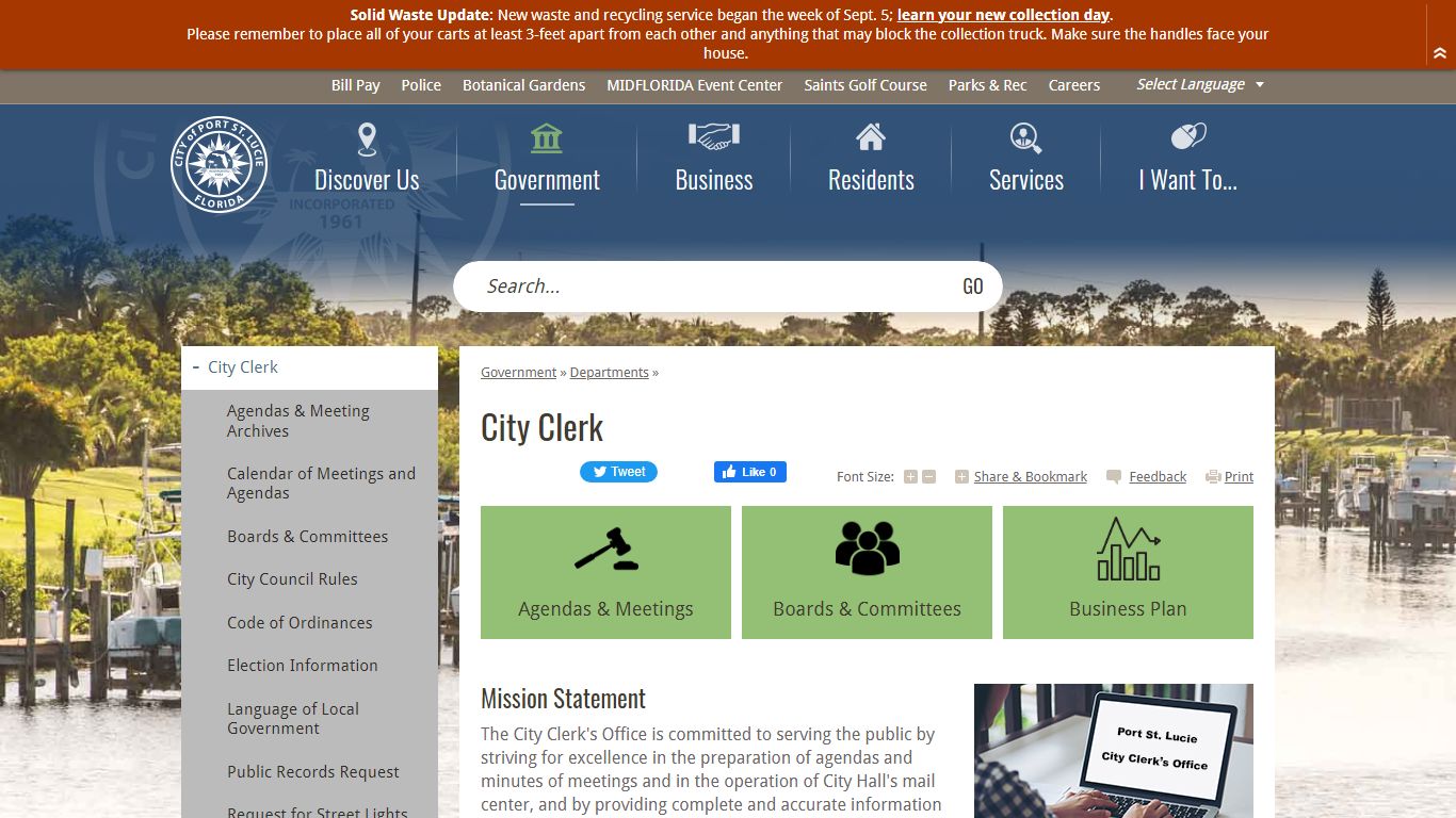 City Clerk | Port St. Lucie - cityofpsl.com